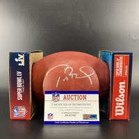 Legends - Buccaneers Tom Brady Signed Authentic Football with Super Bowl...