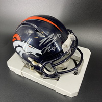 NFL - Broncos Bo Nix Signed Mini Helmet