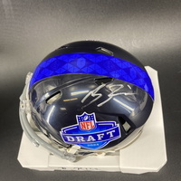 NFL - Chargers Brendan Rice Signed NFL Draft Mini Helmet
