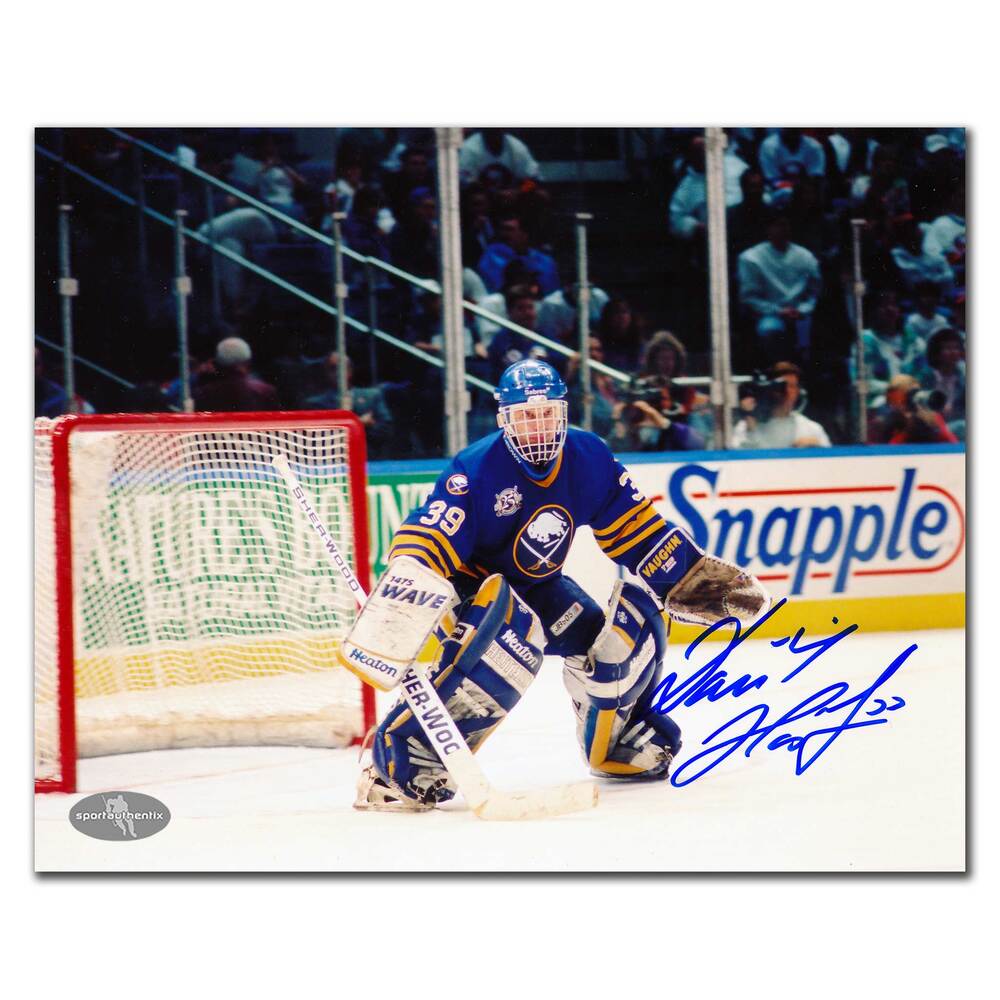 Dominik Hasek Buffalo Sabres ACTION Autographed 8x10