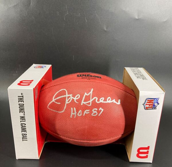 HOF - Steelers Joe Greene Signed Authentic Football