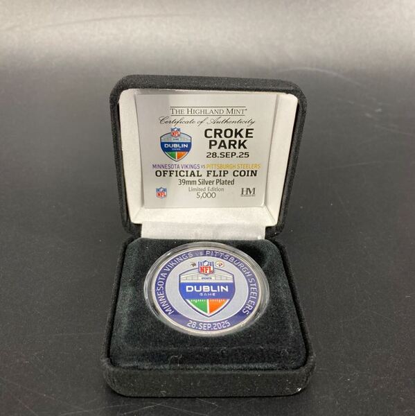 International Games - Dublin Commemorative Flip Coin - Vikings vs Steele...