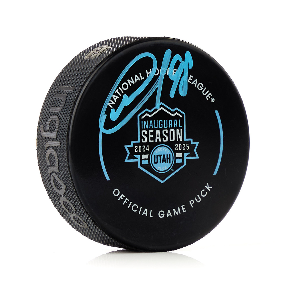 Mikhail Sergachev Signed Utah Hockey Club Inaugural Season Official Game Puck