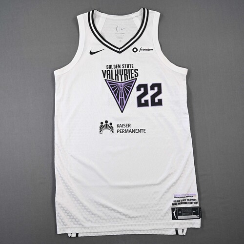 Image of Burton, Veronica - Golden State Valkyries - White Heroine Edition Jersey - Worn 3 Games - 9/9/25, 9/11/25 & 9/14/25--- - 2025 WNBA Season