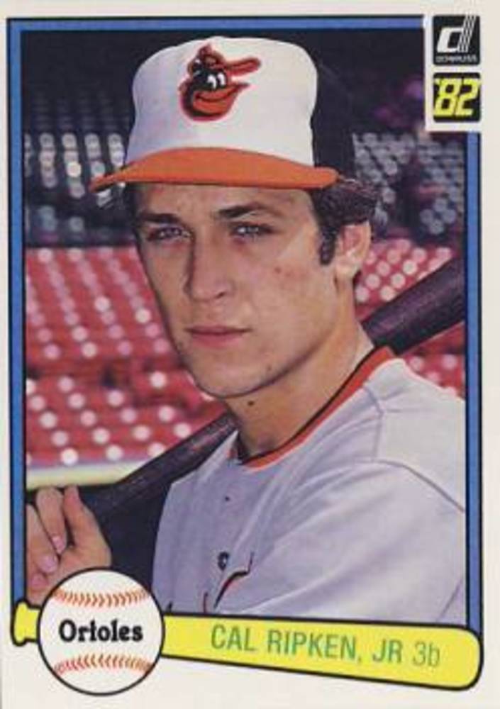 1982 Donruss #405 Cal Ripken Rookie Card -- Hall of Famer
