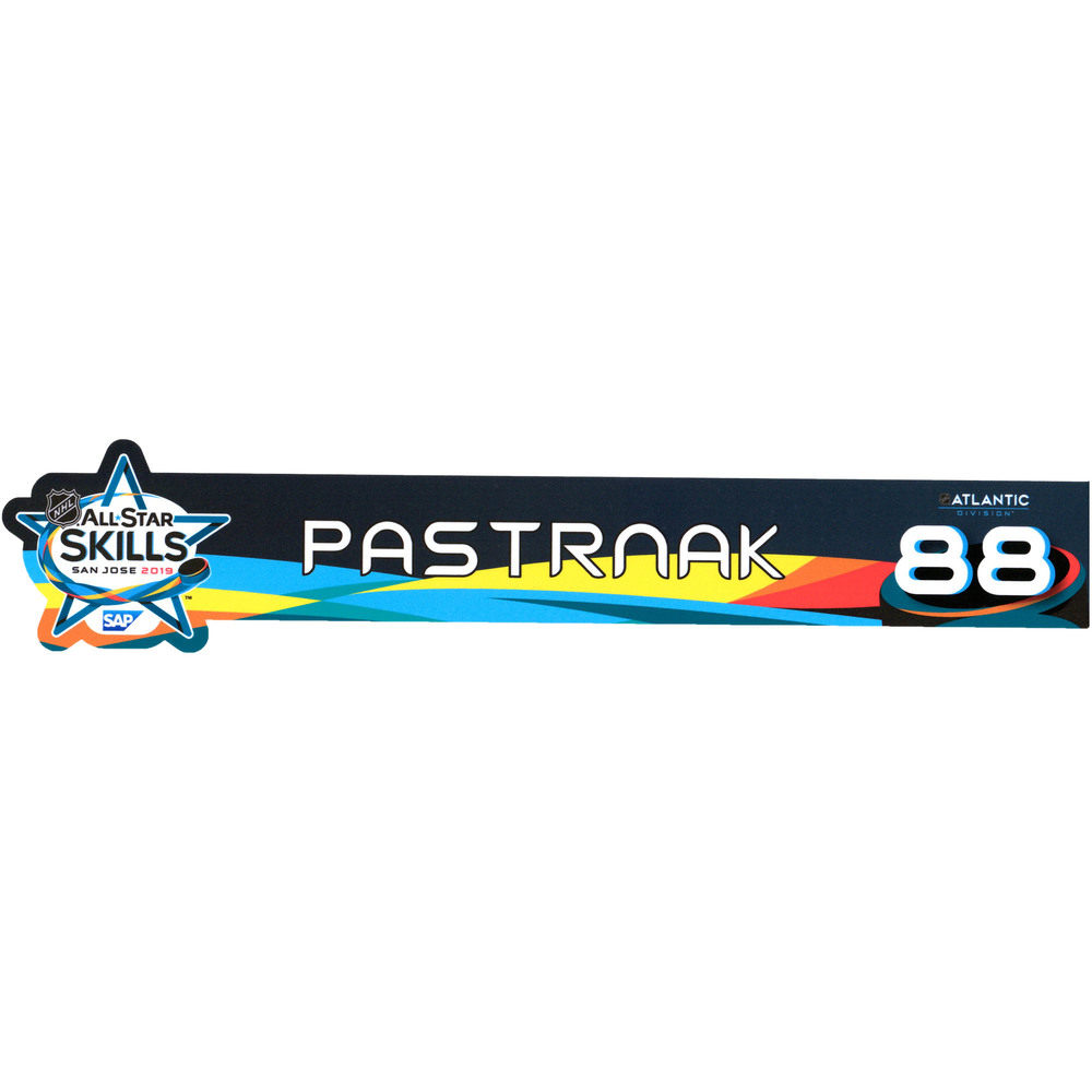 David Pastrnak Boston Bruins Event-Used #88 Locker Nameplate from All-Star Skills Competition