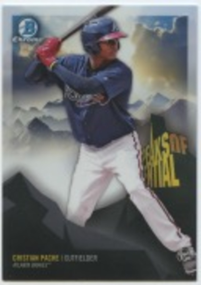2018 Bowman Chrome Peaks of Potential Refractors #PPCP Cristian Pache