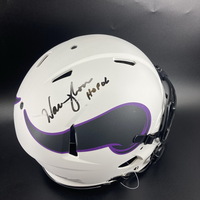 HOF - Vikings Warren Moon Signed Authentic Lunar Eclipse Helmet