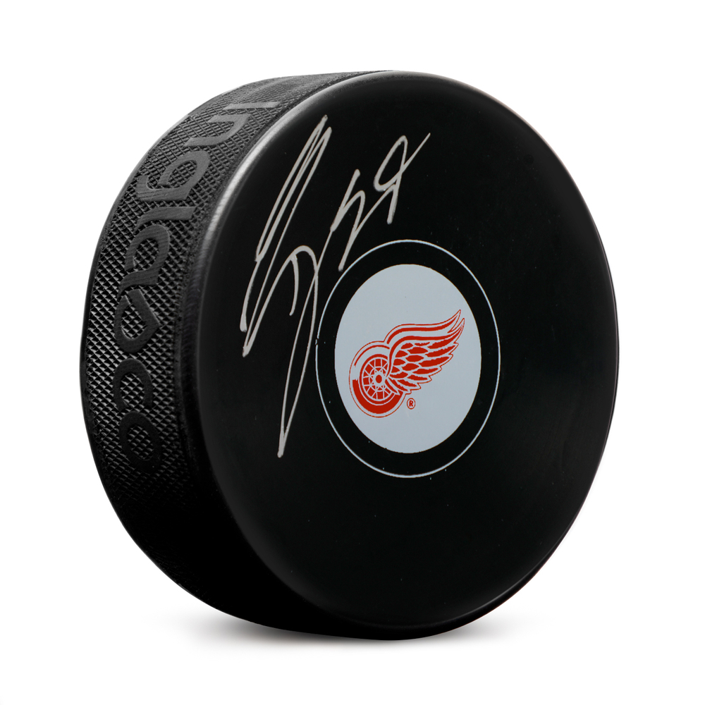 Tyler Bertuzzi Autographed Detroit Red Wings Hockey Puck