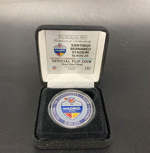International Games - Madrid Commemorative Flip Coin - Commanders vs Dol...