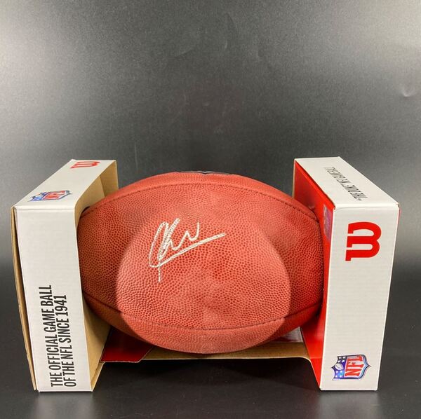 NFL - Patriots Keion White Signed Authentic Football