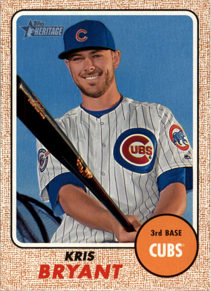 2017 Topps Heritage #500A Kris Bryant short print