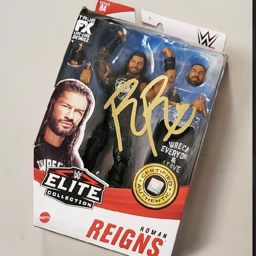 Roman Reigns SIGNED WWE Elite Series 84 Action Figure