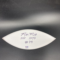 HOF - Chargers Ron Mix Signed White Panel