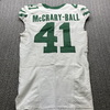 London Games - Jets Marcelino McCrary-Ball Game Used Jersey (10/06/24) Size 40 with London Games Patch