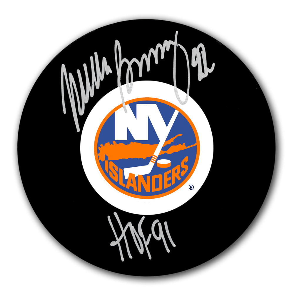 Mike Bossy New York Islanders HOF Autographed Puck