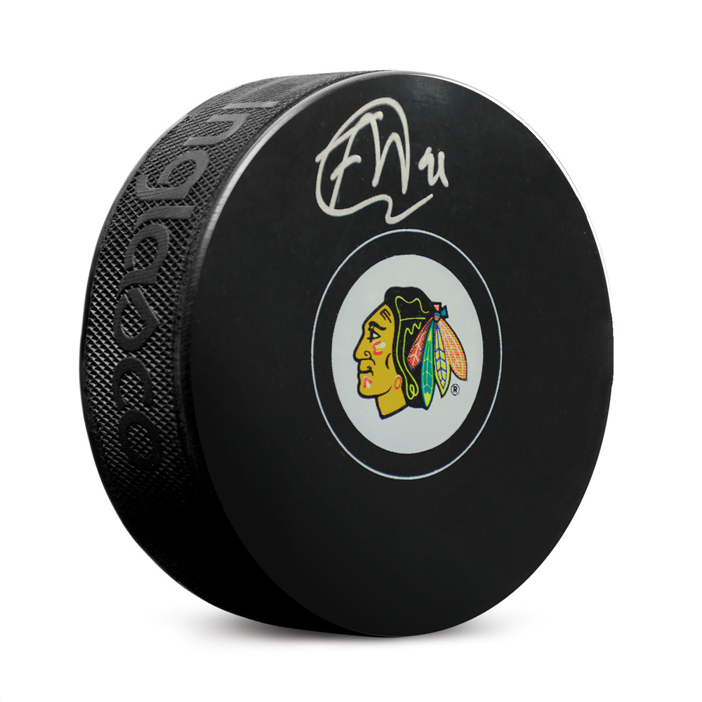 Frank Nazar Autographed Chicago Blackhawks Hockey Puck