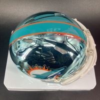 Dolphins - Kiko Alonso Signed Chrome Mini Helmet
