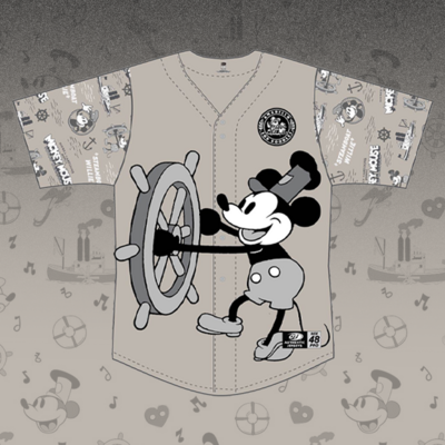 Amarillo Sod Poodles Steamboat Willie Jersey #23 Landon Sims Size 48 - XL
