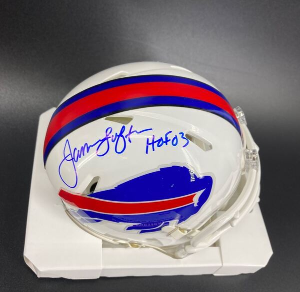 HOF - Bills James Lofton Signed Mini Helmet