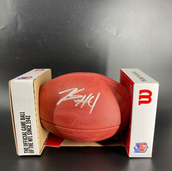 NFL - Ravens Zay Flowers signed authentic football