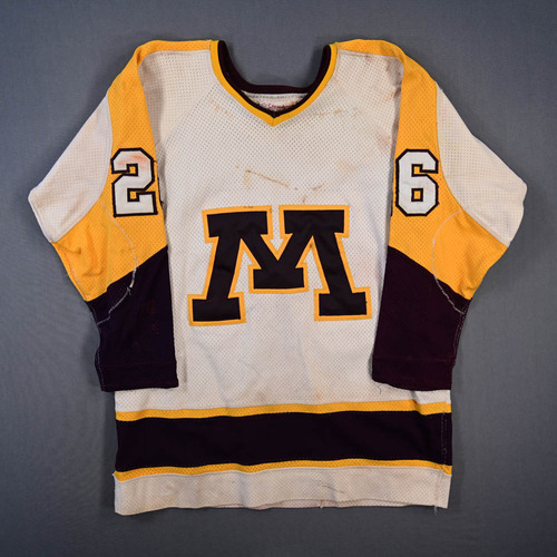 Image of Langevin, Jeff<br>White (NOBR)<br>Minnesota Golden Gophers
<br>1980-81<br>#26
