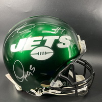NFL - Jets Authentic Speed Helmet Signed by Quinnen Williams and Sauce G...