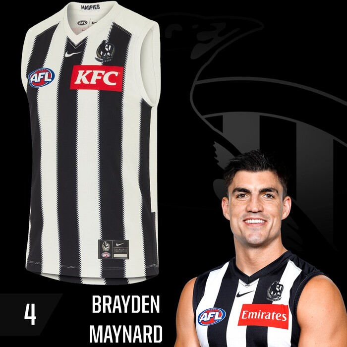 Photo of Brayden Maynard #4 Collingwood 2025 Clash Guernsey
