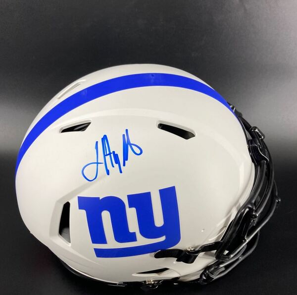 NFL - Giants Jalin Hyatt Signed Lunar Eclipse Authentic Speed Helmet