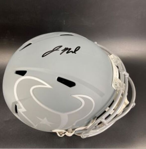 NFL - Texans Jaylin Noel Signed Slate Replica Speed Helmet