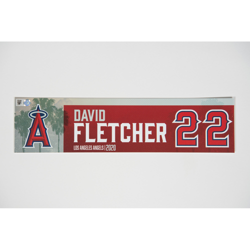 2020 David Fletcher Team Issued Locker Tag