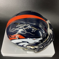 NFL - Broncos Justin Simmons Signed Mini Helmet