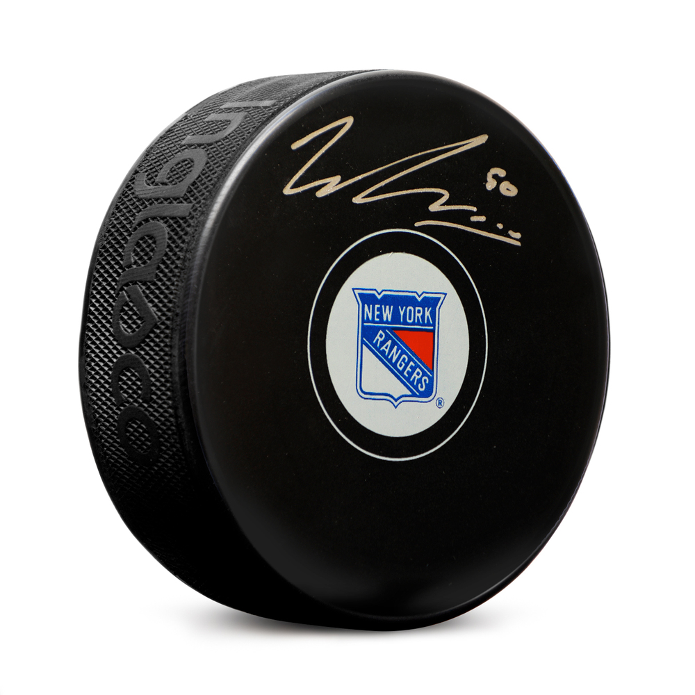 Will Cuylle Autographed New York Rangers Hockey Puck