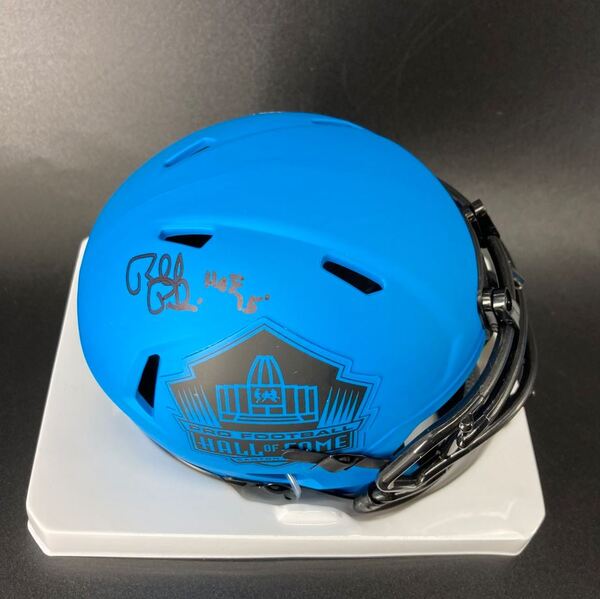 HOF - Colts Bill Polian Signed HOF Rave Mini Helmet