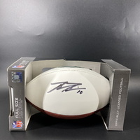 Jets - Braxton Berrios Signed Panel Ball With Embroidered Jets Logo