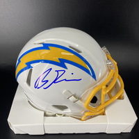 NFL - Chargers Brenden Rice Signed Mini Helmet