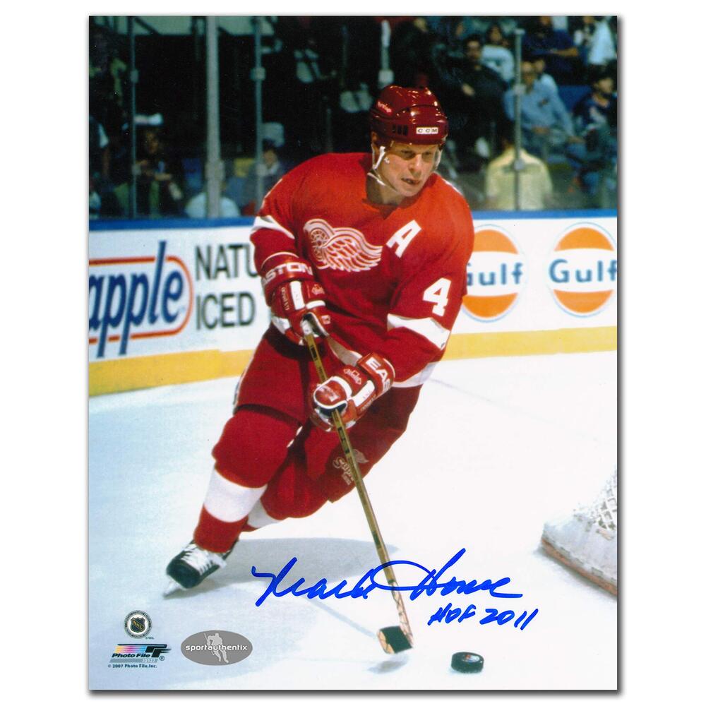 Mark Howe Detroit Red Wings HOF Autographed 8x10