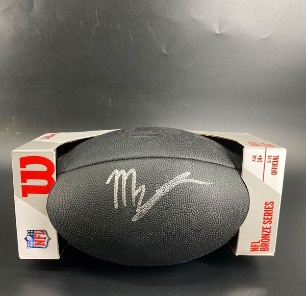 NFL - 49ers Mykel Williams Signed Black Composite Silver Series Football