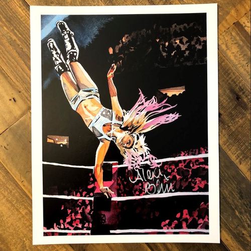 Alexa Bliss SIGNED 11 x 14 Rob Schamberger Print