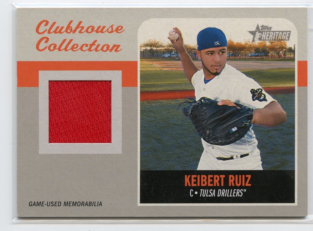 2019 Topps Heritage Minors Clubhouse Collection Relics #CCRKR Keibert Ruiz