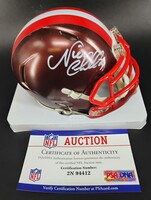 NFL - Browns Nick Chubb Signed Flash Mini Helmet