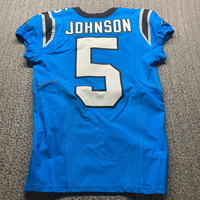 Crucial Catch - Panthers Dionte Johnson Game Worn Jersey (10/13/2024) Si...