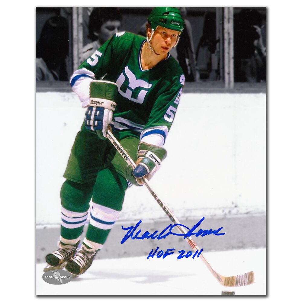 Mark Howe Hartford Whalers HOF Autographed 8x10