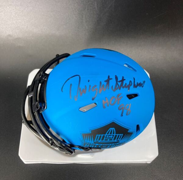 HOF - Dolphins Dwight Stephenson Signed HOF Rave Mini Helmet
