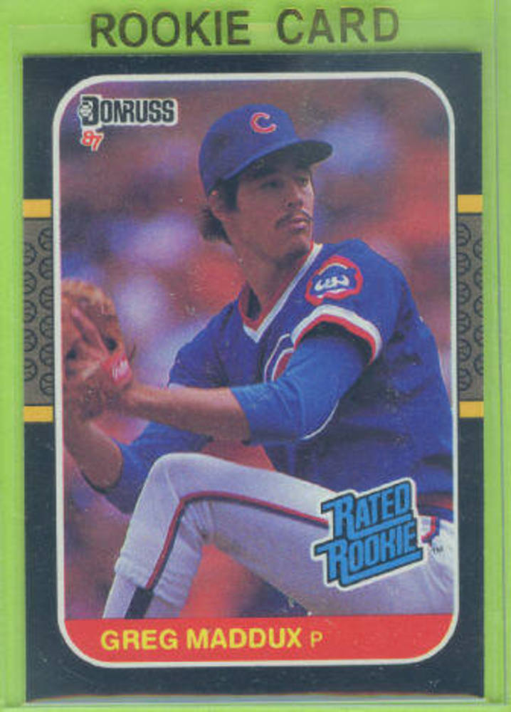 1987 Donruss #36 Greg Maddux Rookie Card -- Hall of Famer