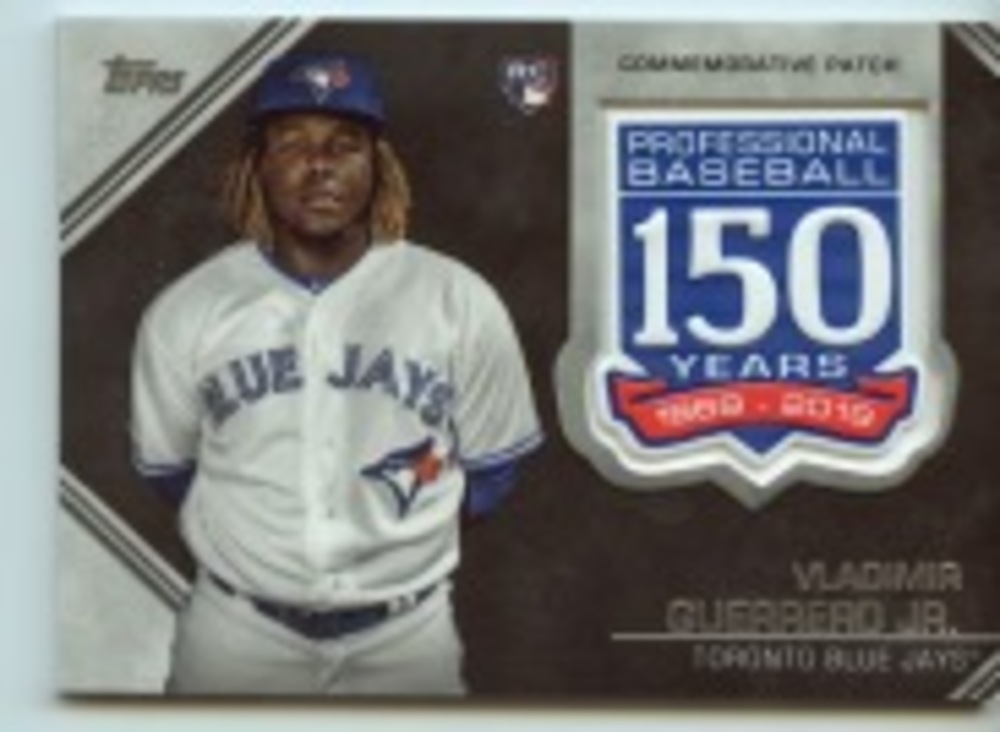 2019 Topps Update 150th Anniversary Manufactured Patches #AMPVG Vladimir Guerrero Jr.