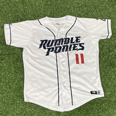 #13 Drake Osborn Rumble Ponies Home White Jersey