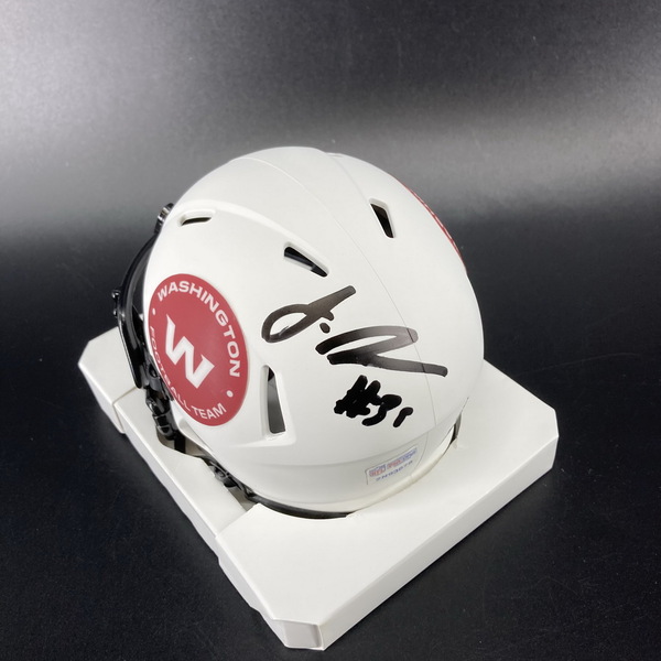 NFL - Commanders Jeremy Reaves Signed Lunar Eclipse Mini Helmet