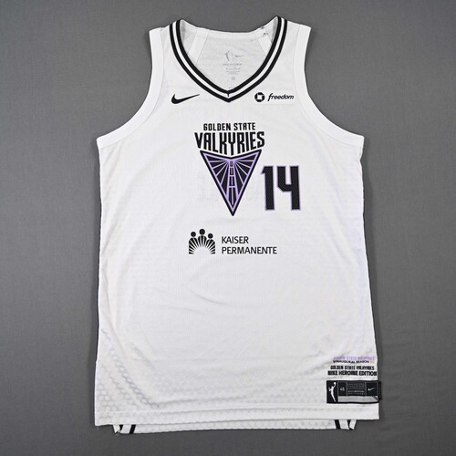 Image of Fágbénlé, Temi - Golden State Valkyries - White Heroine Edition Jersey - Worn 3 Games - 9/9/25, 9/11/25 & WNBA Playoffs - First Round - Game 1 - 9/14/2025 - 2025 WNBA Season