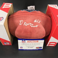 NFL - Bills Gregory Rousseau Signed Authentic Football with 2021 Draft Logo